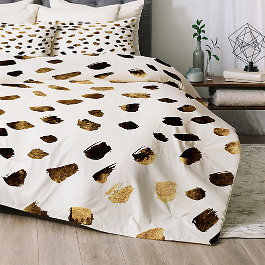 Deny Designs Gold V03 Comforter Set, Bed Bath Beyond Bedding King