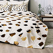 Deny Designs Gold V03 Queen Comforter Set in Gold