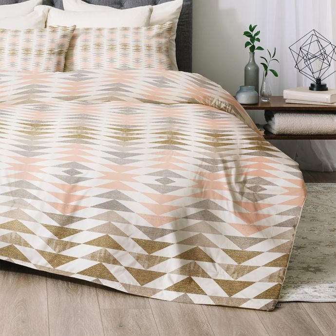 Deny Designs Metallic Triangles Comforter Set Bed Bath Beyond
