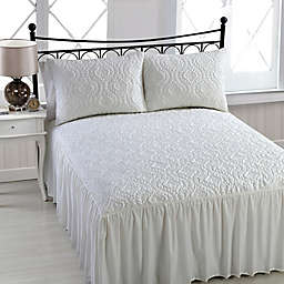 Avondale Manor Samantha King Bedspread Set in White