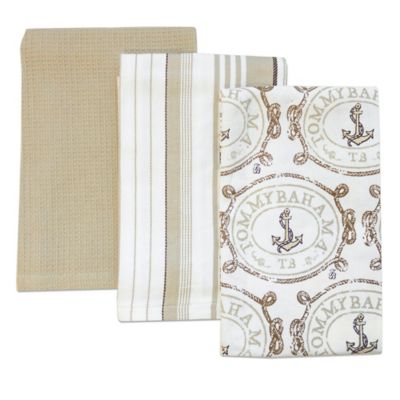 beige kitchen towels