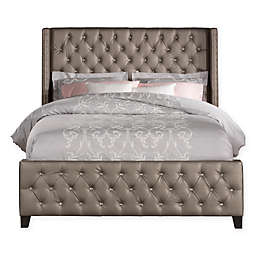 Hillsdale Memphis Bed Set with Rails in Pewter