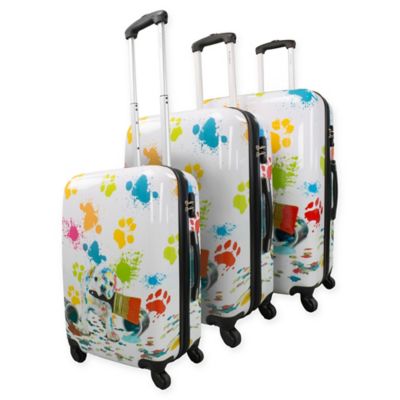 luggage with designs