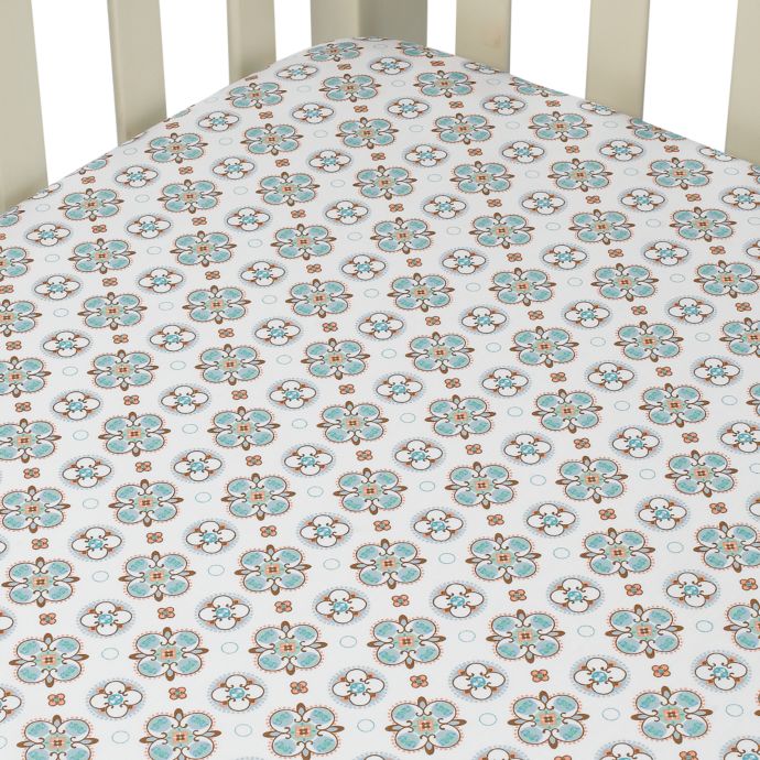 Caden Lane Ryan Vintage Moroccan Crib Sheet In Blue Bed Bath