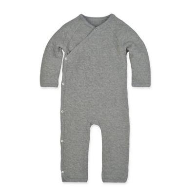 Burt&#39;s Bees Baby&reg; Quilted Kimono Coverall in Grey