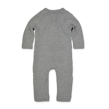 Burt&#39;s Bees Baby&reg; Size 3M Quilted Kimono Coverall in Grey. View a larger version of this product image.