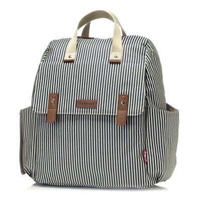 stripe diaper bag