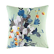 KAS&reg; Australia Cinder Floral Square Throw Pillow in Green