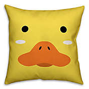 Designs Direct Duck Face Friend 16-Inch Square Throw Pillow