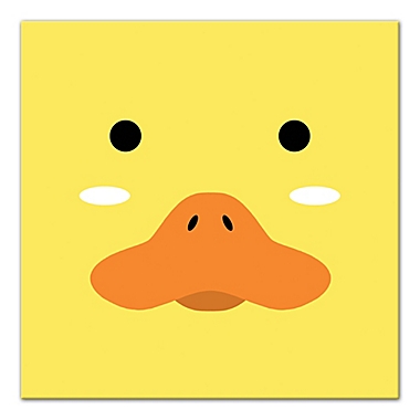 Designs Direct Duck Face Friend 12-Inch Square Canvas Wall Art. View a larger version of this product image.