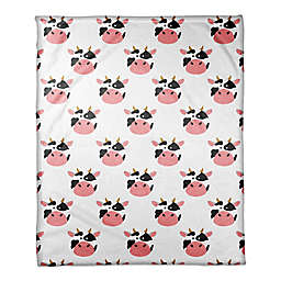 Designs Direct Cow Face Friend Throw Blanket