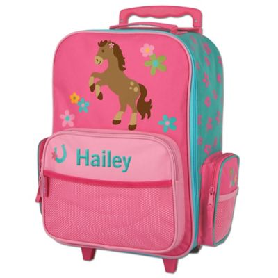 baby pink carry on luggage