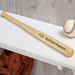 Name and Number Baseball Bat