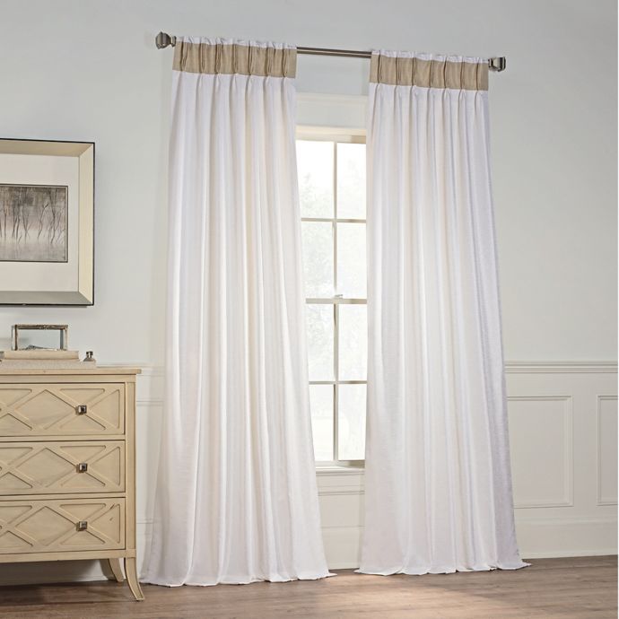 Milena Pinch Pleat Window Curtain Panel Bed Bath And Beyond Canada