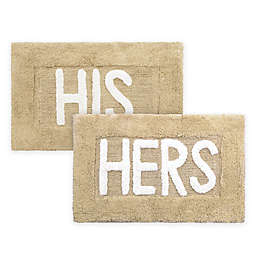 YMF Carpets Jean Pierre "His & Hers Bath Rugs (Set of 2)