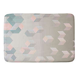 Deny Designs Carratoni Eragonal Geometry 24'' x 36'' Memory Foam Bath Mat in Pink