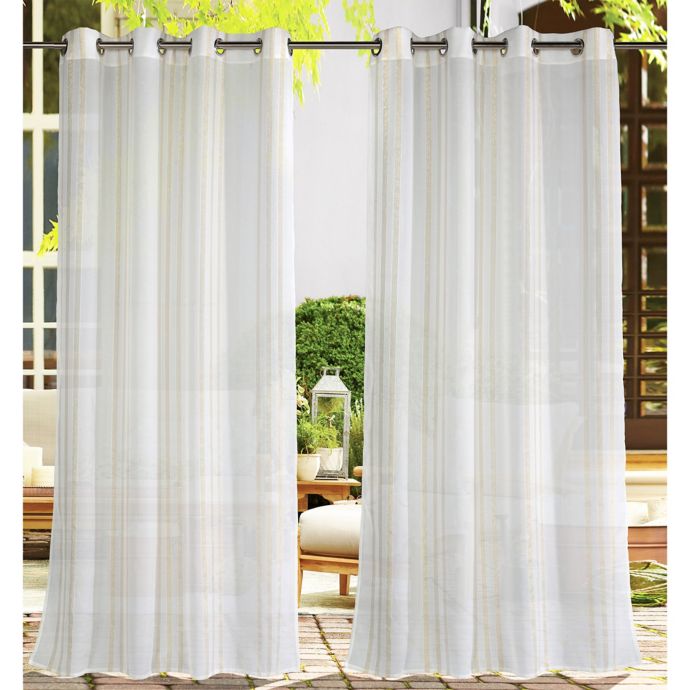 Macie Grommet Indoor Outdoor Window Curtain Panel Bed Bath Beyond