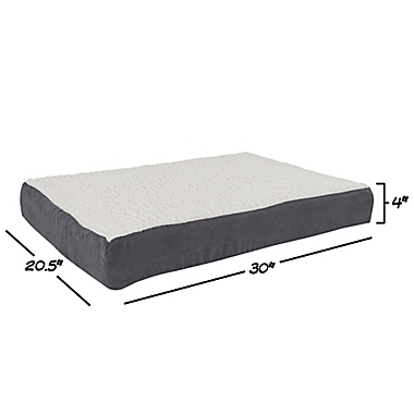 PETMAKER Orthopedic Medium Pet Bed in Grey. View a larger version of this product image.