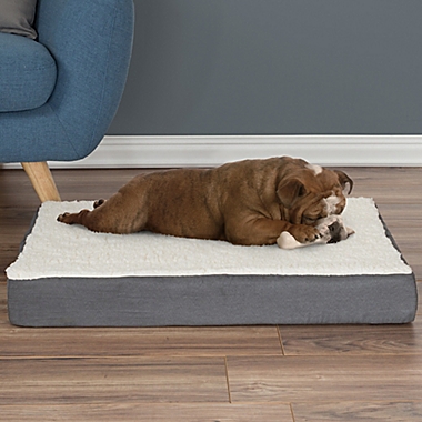 PETMAKER Orthopedic Medium Pet Bed in Grey. View a larger version of this product image.
