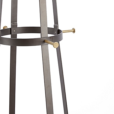 Blake Coat Rack in Gunmetal/Gold. View a larger version of this product image.