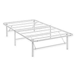 Modway Horizon Twin Stainless Steel Bed Frame in White