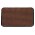 Alternate image 0 for Chef Gear Basket Weave Faux Leather 18-Inch x 30-Inch Comfort Kitchen Mat in Mocha