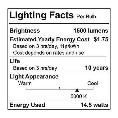 Feit Electric 2-Pack 100-Watt Equivalent A19 LED Daylight Light Bulbs. View a larger version of this product image.