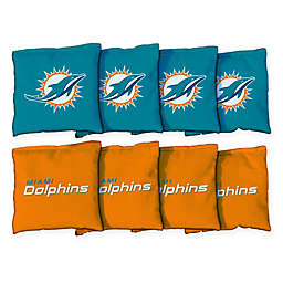 NFL Miami Dolphins 16 oz. Duck Cloth Cornhole Bean Bags (Set of 8)