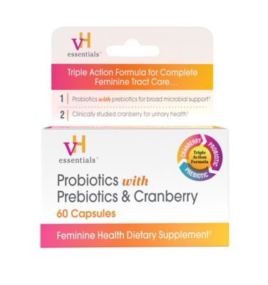 VH Essentials&reg; 60-Count Probiotic Plus & Cranberry Feminine Health Dietary Supplement