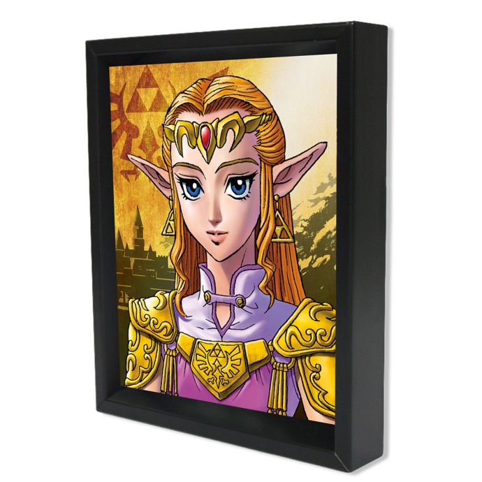 Nintendo The Legend Of Zelda Zelda To Sheik 3d Shadowbox Wall Art Bed Bath Beyond