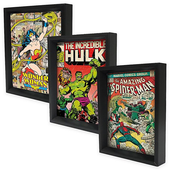 Marvel® Classic Issues and DC Comics™ Framed 3D Lenticular