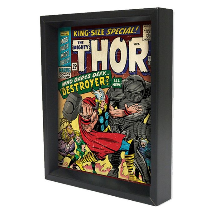 Marvel® Thor #2 Framed 3D Lenticular Shadowbox Wall Art | Bed Bath & Beyond