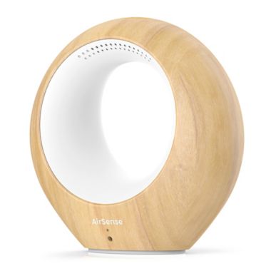 AirSense Air Monitor and Ionic Purifier in Light Wood. View a larger version of this product image.