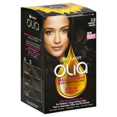 Garnier® Olia® Brilliant Color Permanent Hair Color in 3.0 Darkest Brown |  Bed Bath & Beyond