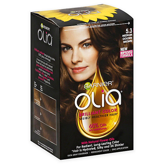 Alternate image 1 for Garnier® Olia® Brilliant Color Permanent Hair Color in 5.3 Medium Golden Brown