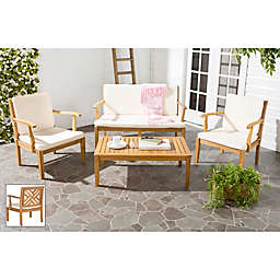 Safavieh Bradbury 4-Piece Outdoor Furniture Set with Cushions