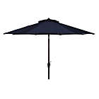 Alternate image 0 for Safavieh UV Resistant Ortega Auto 9-Foot Crank Umbrella in Navy