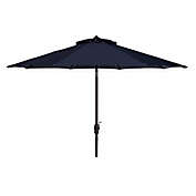 Safavieh UV Resistant Ortega Auto 9-Foot Crank Umbrella in Navy