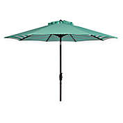 Safavieh UV Resistant Athens Inside Out Striped 9-Foot Crank Umbrella