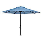Alternate image 0 for Safavieh UV Resistant Athens Inside Out Striped 9-Foot Crank Umbrella in Blue/White