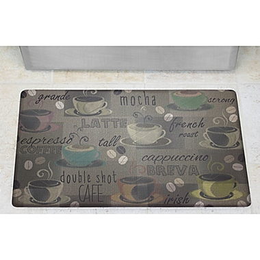 Chef Gear Roasted Coffee Gelness 20-Inch x 32-Inch Anti-Fatigue Kitchen Mat in Grey. View a larger version of this product image.