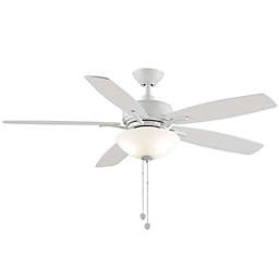 Fanamation Aire Deluxe 52-Inch LED 2-Light Ceiling Fan in Matte White