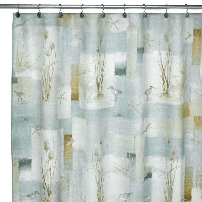 Avanti Blue Waters Fabric Shower Curtain Bed Bath and Beyond Canada