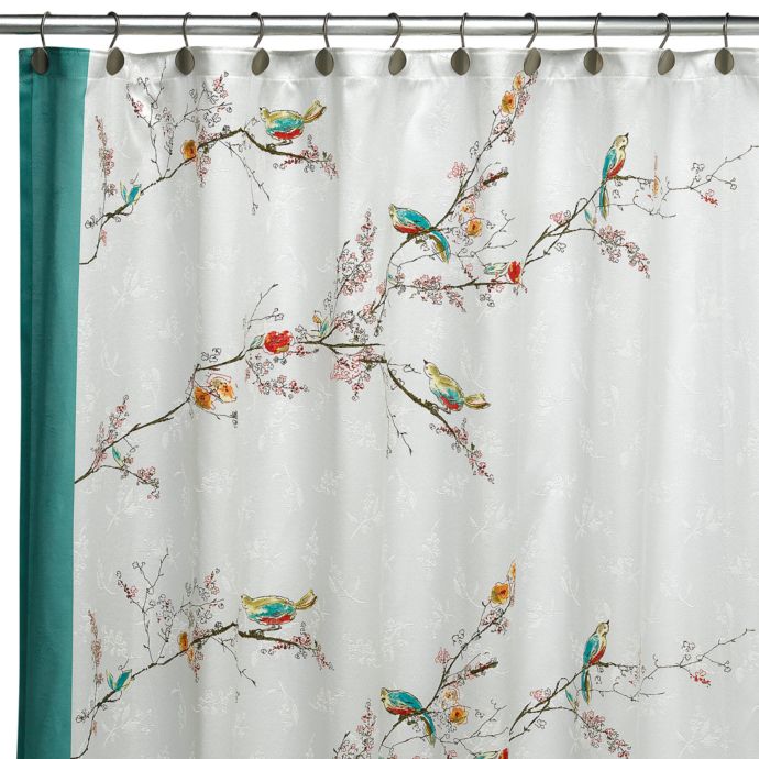Simply Fine Lenox Chirp 70 Inch X 72 Inch Fabric Shower Curtain