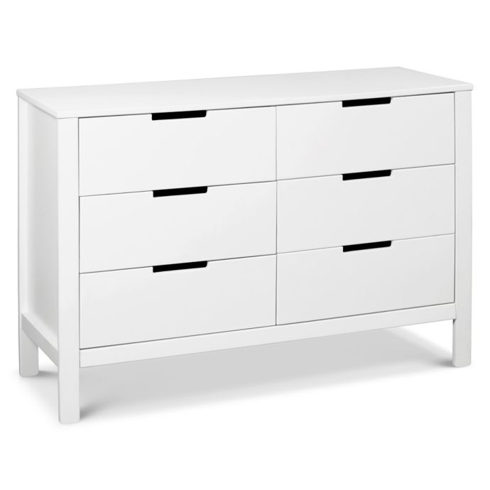 Carter S By Davinci Colby 6 Drawer Dresser In White Bed Bath
