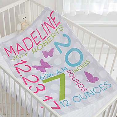 Sweet Baby Girl Fleece Throw Blanket. View a larger version of this product image.