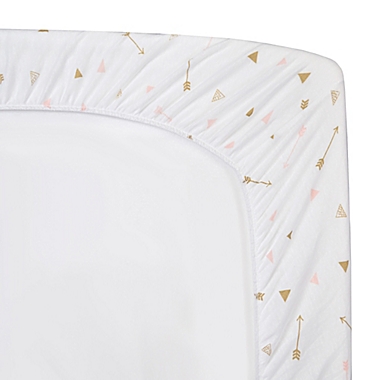TL Care&reg; 2-Pack Feathers/Arrows Jersey Knit Fitted Crib Sheet. View a larger version of this product image.
