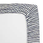 Alternate image 2 for TL Care&reg; 2-Pack Stripes/Sports Jersey Knit Fitted Crib Sheet
