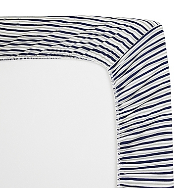 TL Care&reg; 2-Pack Stripes/Sports Jersey Knit Fitted Crib Sheet. View a larger version of this product image.
