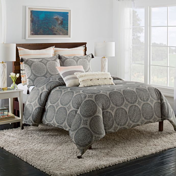 Cupcakes And Cashmere Dotted Medallion Duvet Cover Bed